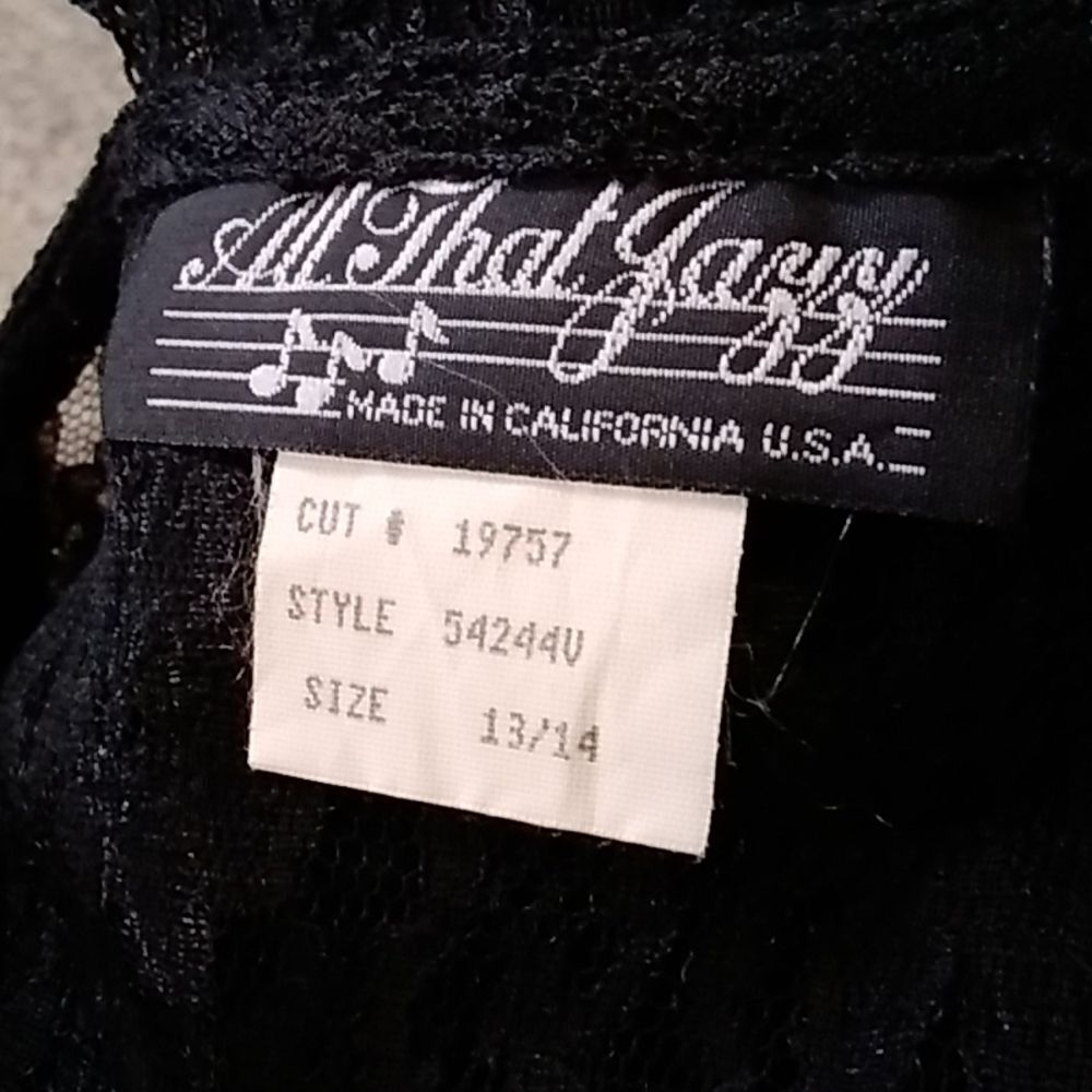 All That Jazz Made In California USA VTG Lace Corset Women Dress Size 13/14 - Picture 9 of 14
